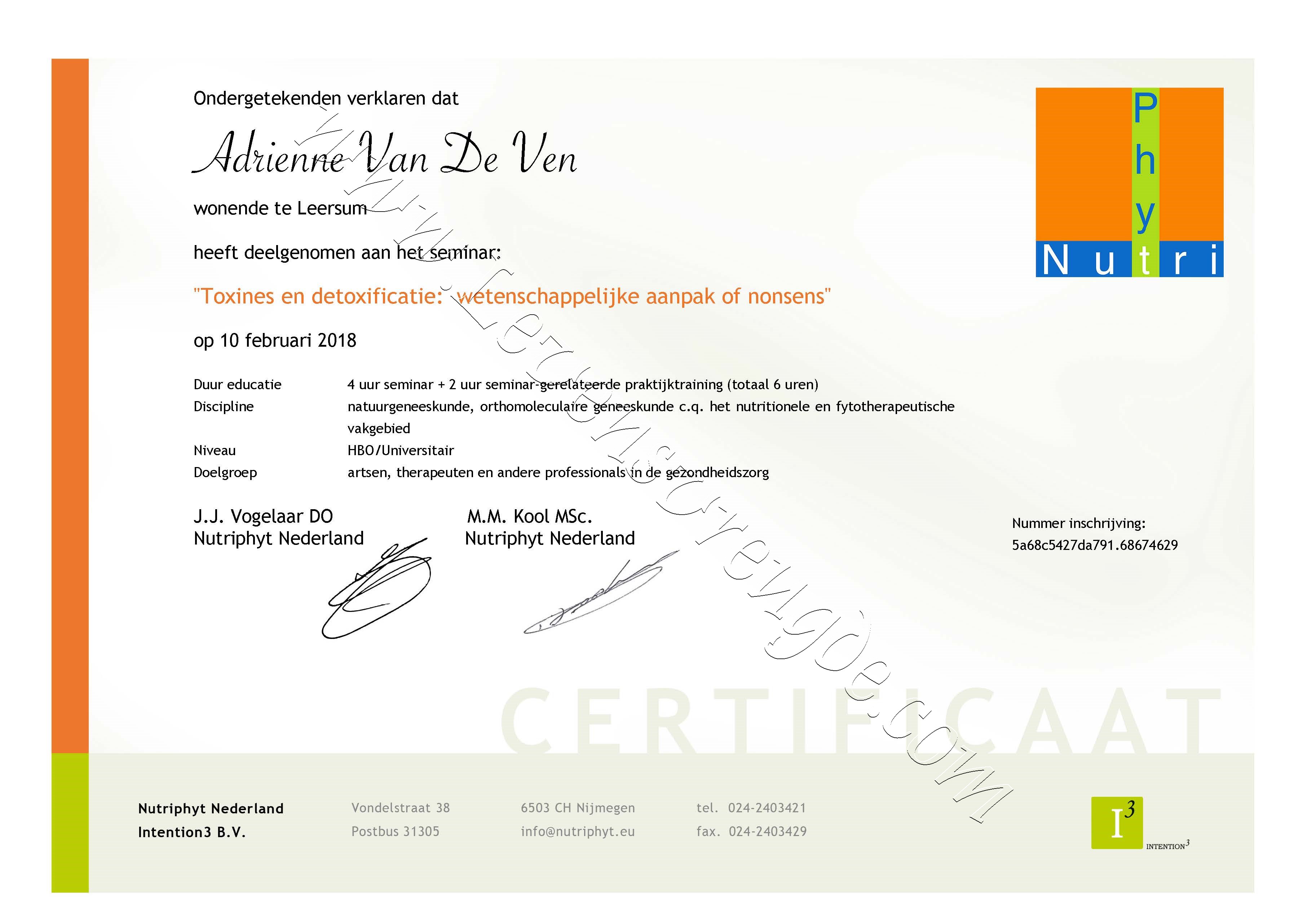 Toxines en Detoxificatie